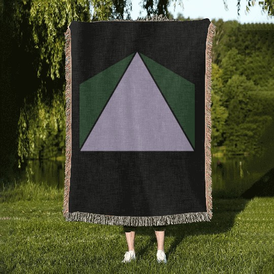 platonic solid Woven Blankets