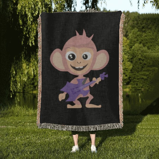 monkey Woven Blankets