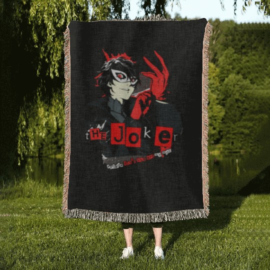 Persona 5 joker Woven Blankets