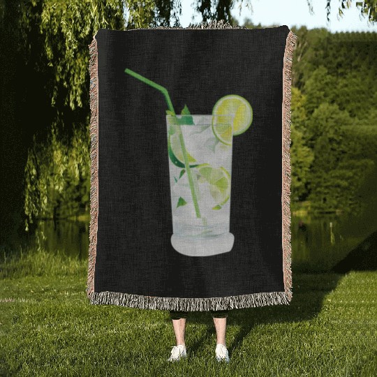 Caipirinha Cocktail Woven Blankets