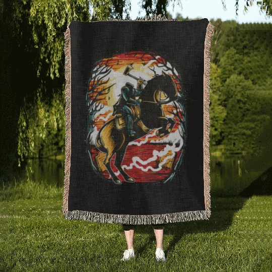 Headless Horseman Woven Blankets