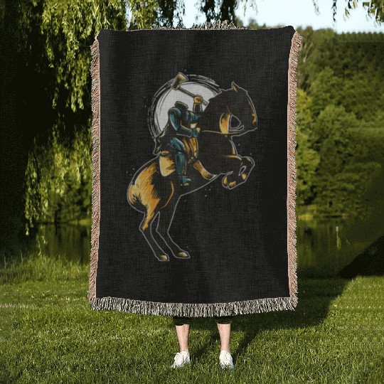 Headless Horseman Woven Blankets