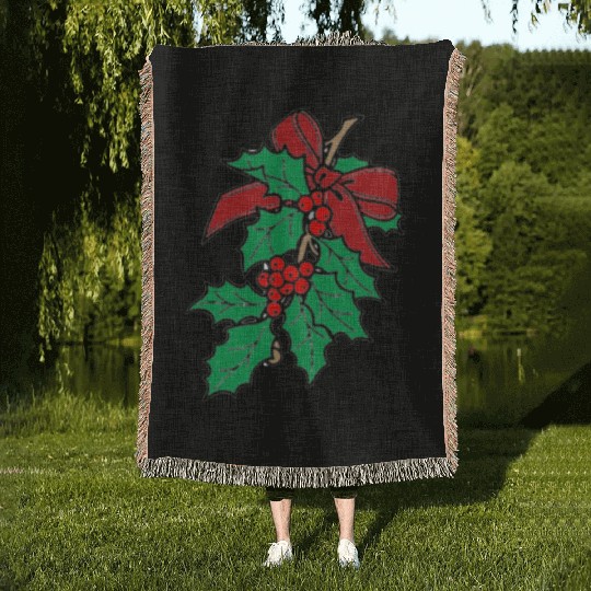 Mistletoe Woven Blankets