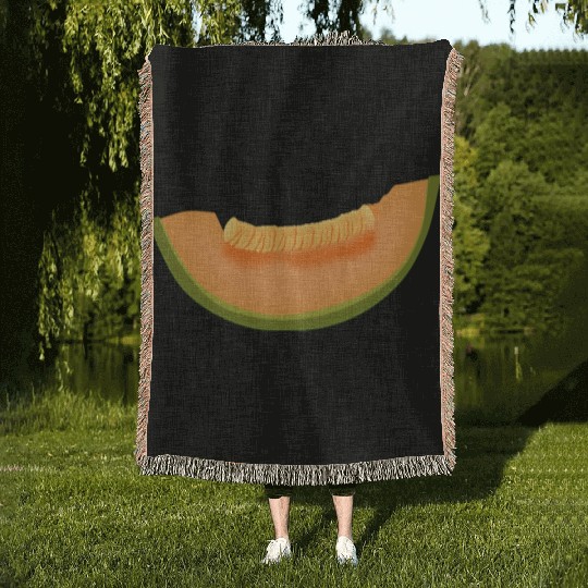 melon melone watermelon wassermelone veggie gemues Woven Blankets
