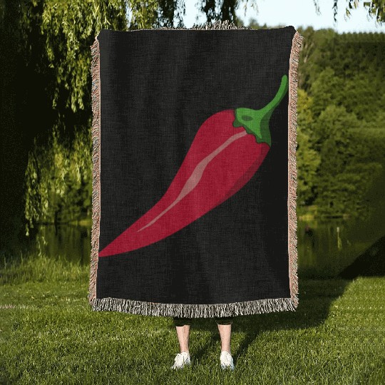 paprika chilli chili pepper citrus veggie gemuese Woven Blankets