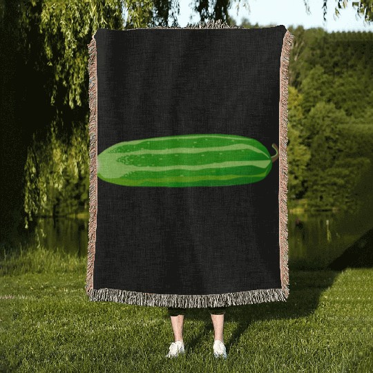 gurken cucumber cucumbers veggie gemuese vegetable Woven Blankets