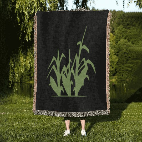 mais corn maize getreide veggie gemuese vegetables Woven Blankets