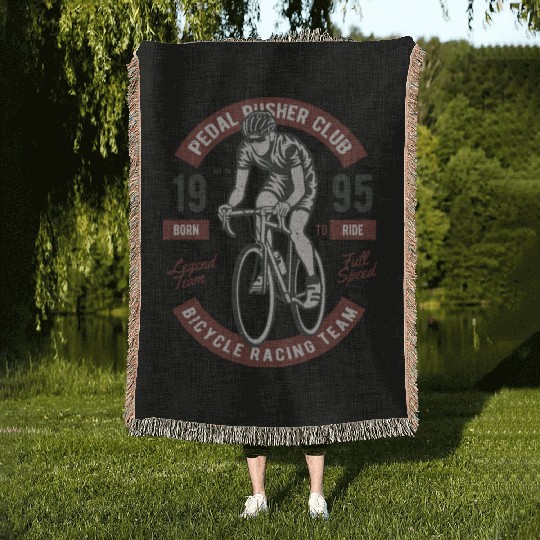 Bicycle Racing Team Woven Blankets