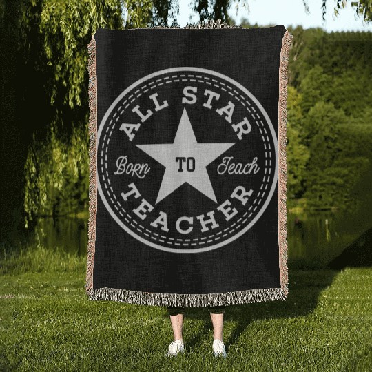 All star teacher Woven Blankets