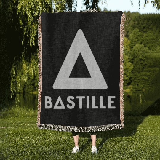 Bastille Rock Band Triangle Logo Woven Blankets