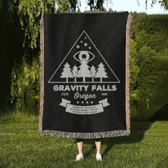Visit Gravity Falls Woven Blankets
