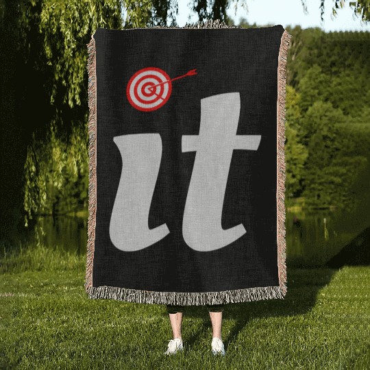 Bullseye Target Archery Shooting Dart Gift Woven Blankets