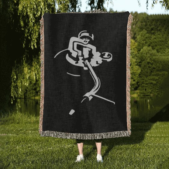 Turntable Dj Club Vinyl Dance Music Technics Decks Woven Blankets