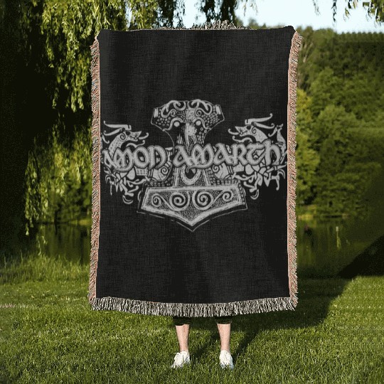 AMON AMARTH VIKING HORSES Official Licensed horse Woven Blankets