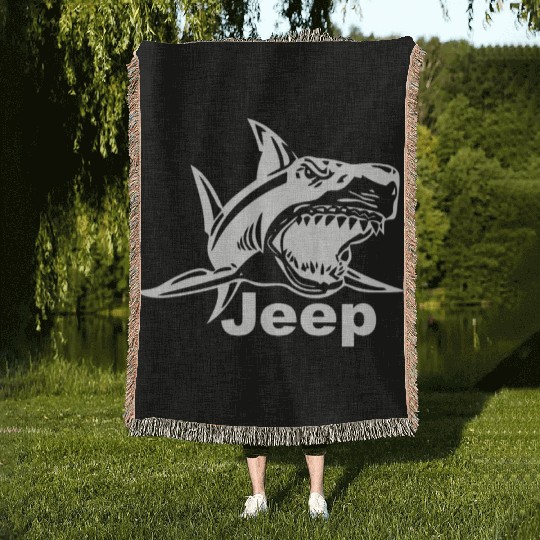 Jeep Great White Shark Woven Blankets