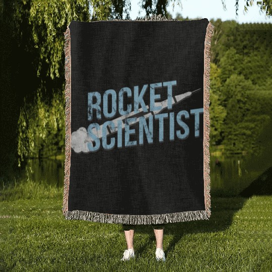 Science - Rocket Scientist Woven Blankets