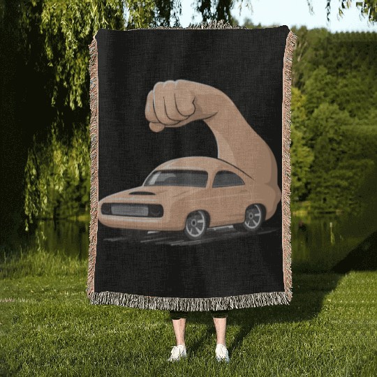 Muscle Car Woven Blankets