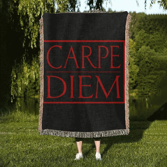 Carpe Diem Woven Blankets