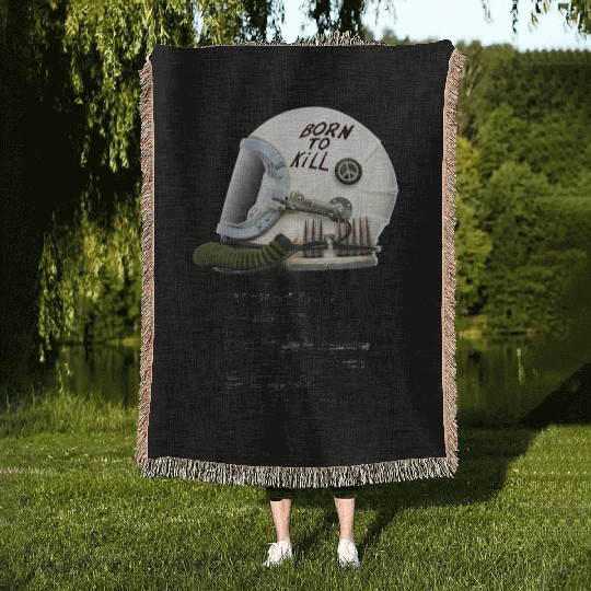Born To Kill | Space Force Woven Blankets