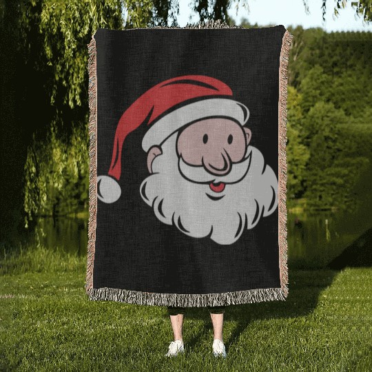 Santa Saint Nicholas Woven Blankets