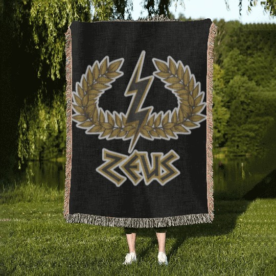 Zeus Woven Blankets Greek Mythology Woven Blankets Gift Woven Blankets