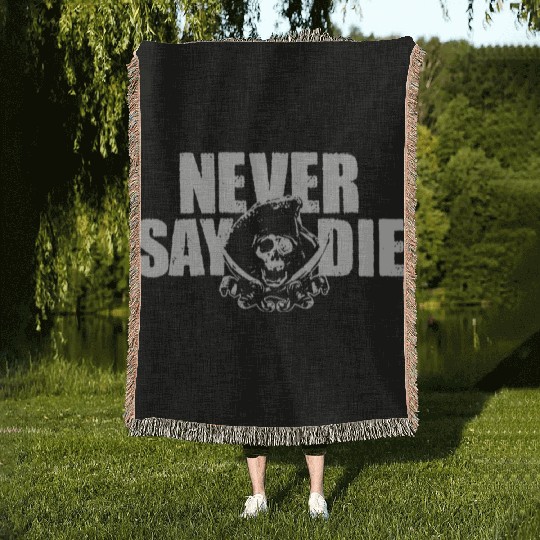 Goonies Never Say Die Funny Woven Blankets