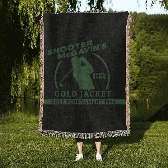 Shooter McGavin Funny Golf Woven Blankets