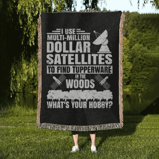 i use multi million dollar satellites to find tupp Woven Blankets