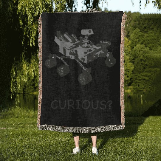 Curiosity Mars Rover Woven Blankets