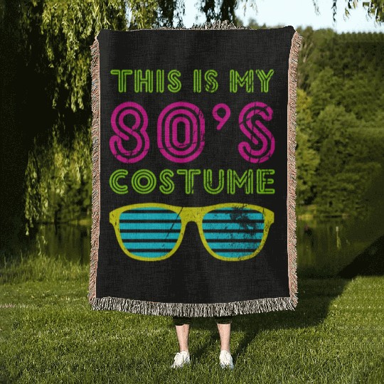 This Is My 80s Bro Neon Woven Blankets 80's 90's Party Te