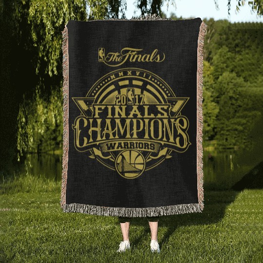 Golden State Warriors Finals Champions 2017 Woven Blankets
