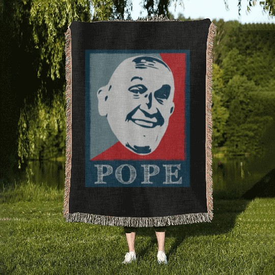 Pope gift Christianity Catholic Woven Blankets
