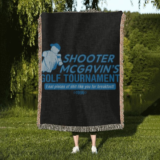 SHOOTER MCGAVIN S GOLF TOURNAMENT Woven Blankets