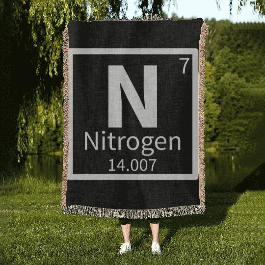 Nitrogen — Periodic Table Element 7 Woven Blankets