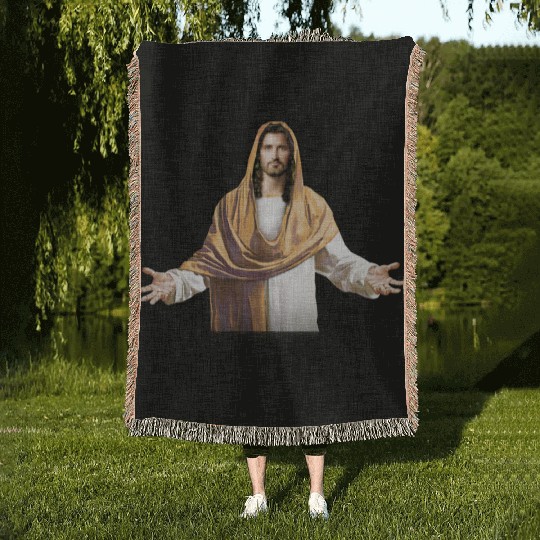 Jesus Christ Woven Blankets