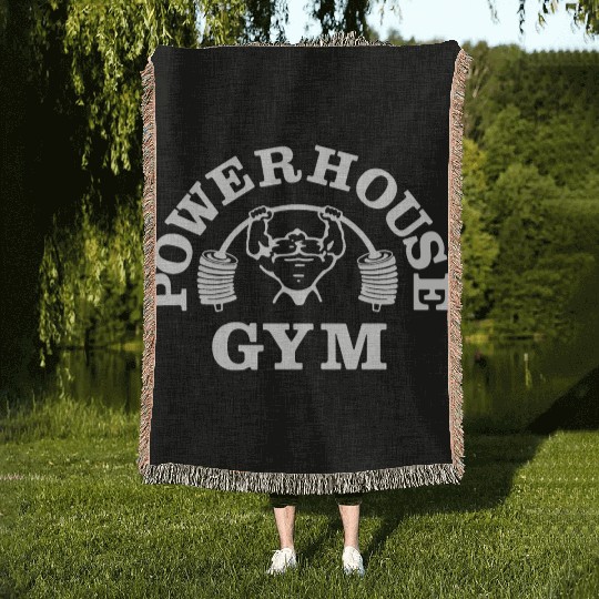 Fashion Bodybuilding Power House Gym Fitness Woven Blankets