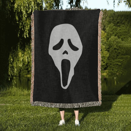 Scream Ghostface Fan Woven Blankets