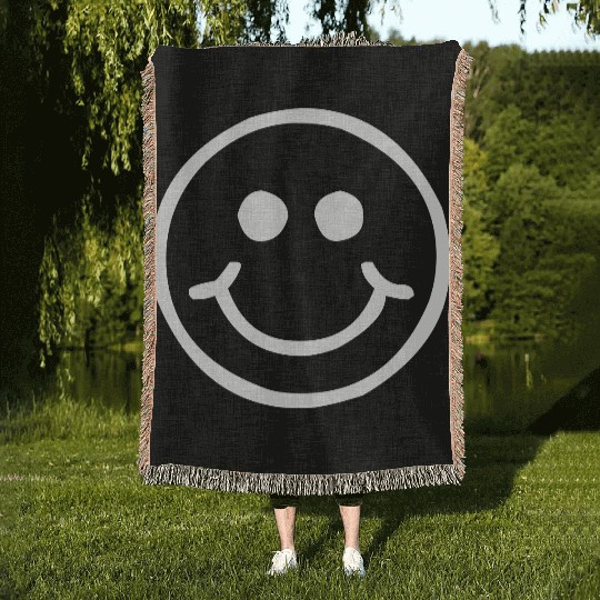 Smiley Face Woven Blankets