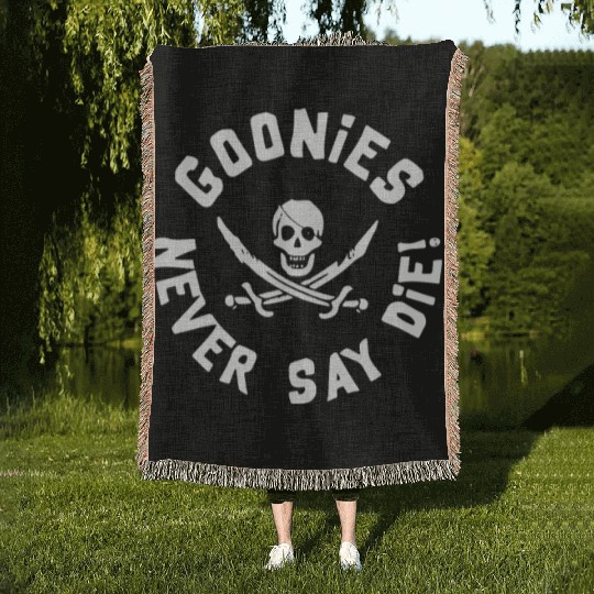 Goonies Never Say Die Woven Blankets