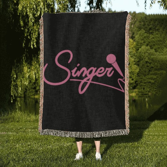 Mom Song Sing Singing School Singing Singer Woven Blankets