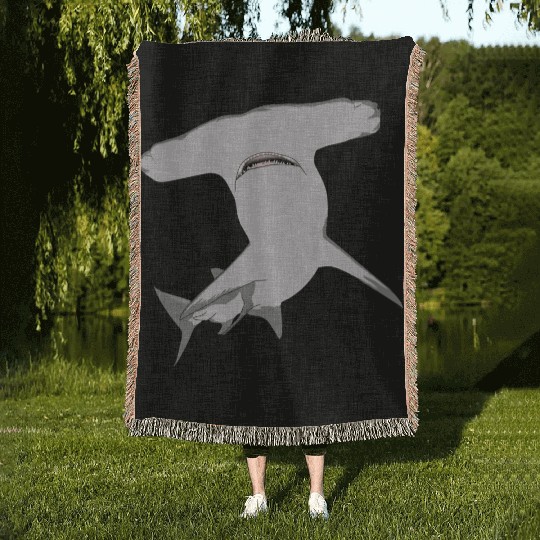 Hammerhead Shark 2 Woven Blankets