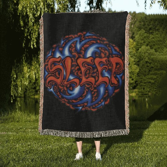 sleep band stoner Dooom metal Woven Blankets