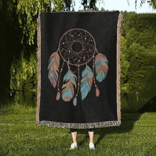 Dream Catcher Native American Retro Dreamcatcher Woven Blankets