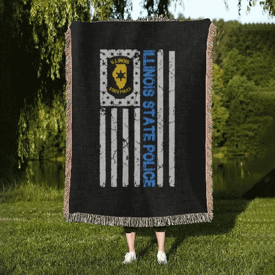 ILLINOIS STATE POLICE Woven Blankets