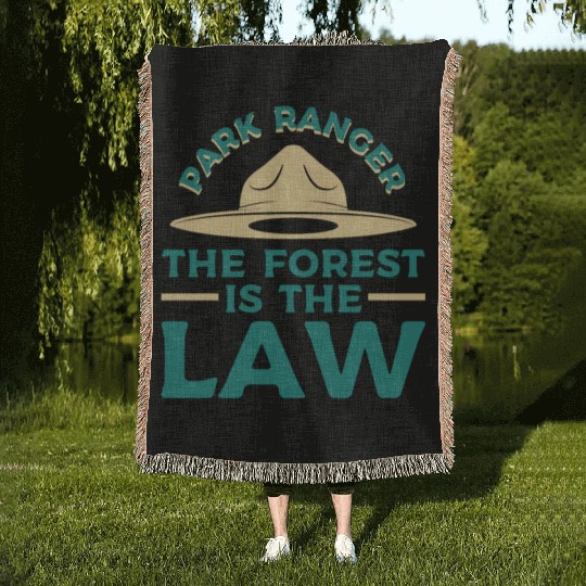 Park Ranger Law Gift Woven Blankets