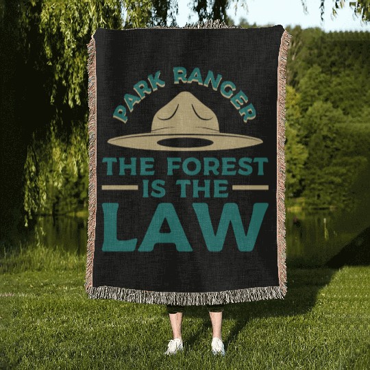 Park Ranger Law Gift Woven Blankets