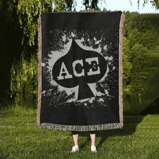 Poker Ace Woven Blankets