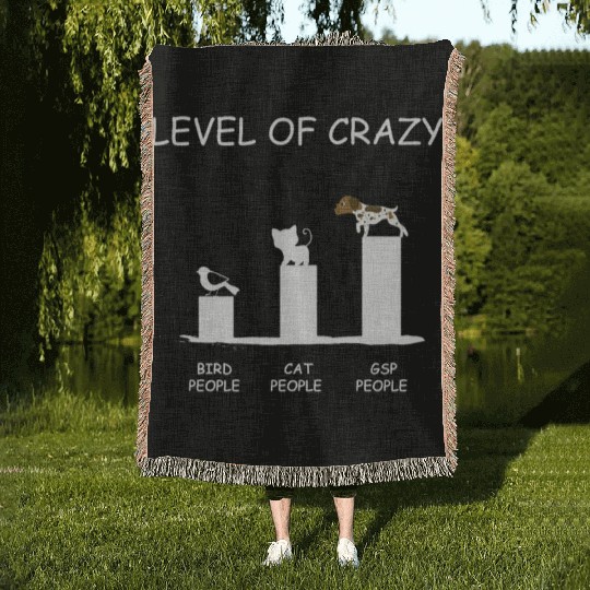 German Shorthair Pointer Gift GSP Funny Woven Blankets