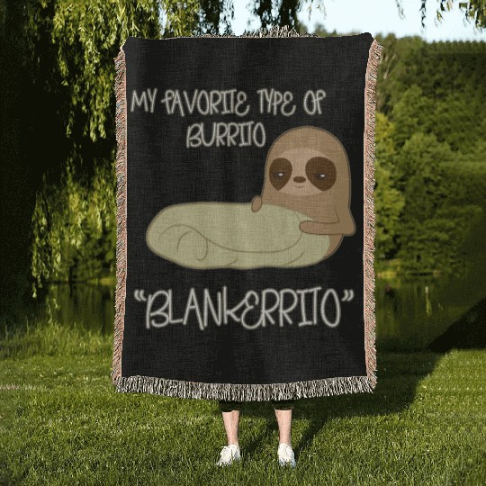 Sloth Animal Woven Blankets