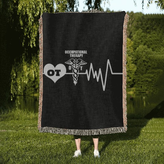 Occupational Therapy Heartbeat Woven Blankets
